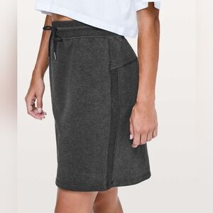 NWT Lululemon Start Anew Skirt Heathered Black Size 2